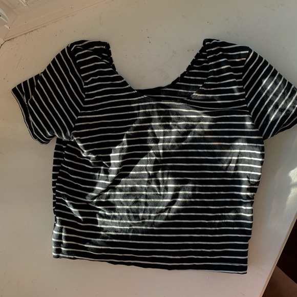 American Apparel Crop Top Striped - Picture 3 of 3